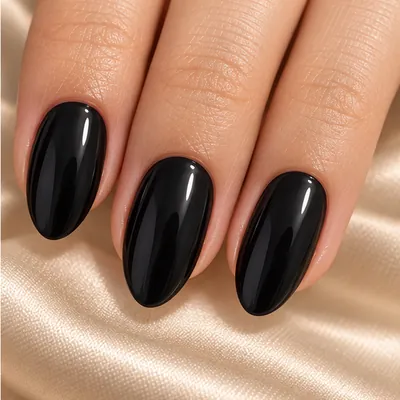 Step 2: a glossy black base coat.